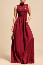 Load image into Gallery viewer, Bordeaux Napoleon Jumpsuit