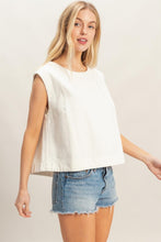 Load image into Gallery viewer, Boxline Denim Top