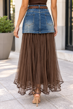 Load image into Gallery viewer, Cocoa Denim Fusion Skirt