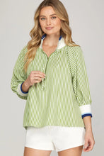 Load image into Gallery viewer, Varsity Green Top