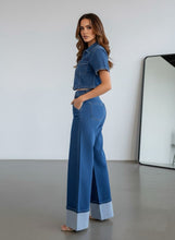 Load image into Gallery viewer, Blue Attitude Denim Set