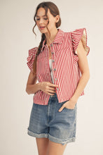 Load image into Gallery viewer, Cherry Stripe Vest