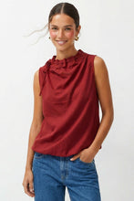 Load image into Gallery viewer, Crimson Drape Top
