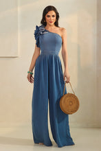 Load image into Gallery viewer, Blue Flora Jumpsuit