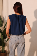 Load image into Gallery viewer, Indigo Balloon Top
