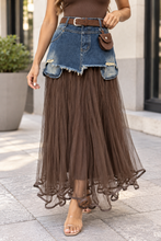 Load image into Gallery viewer, Cocoa Denim Fusion Skirt