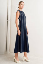 Load image into Gallery viewer, Navy Sculpt Midi