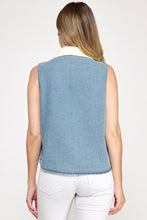 Load image into Gallery viewer, Denim Doodle Top