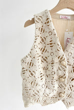 Load image into Gallery viewer, Linen Lace Vest