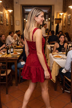 Load image into Gallery viewer, Red Velvet Romper