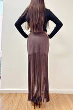 Load image into Gallery viewer, Cacao Fringe Skirt