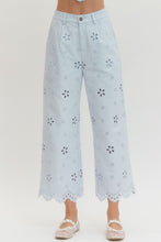 Load image into Gallery viewer, Daisy Sky Eyelet Pant