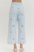 Load image into Gallery viewer, Daisy Sky Eyelet Pant
