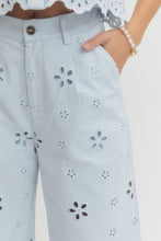 Load image into Gallery viewer, Daisy Sky Eyelet Pant