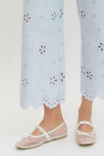 Load image into Gallery viewer, Daisy Sky Eyelet Pant