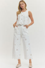 Load image into Gallery viewer, Daisy Pearl Eyelet Pant