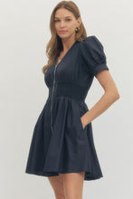 Load image into Gallery viewer, Zipline Navy Dress