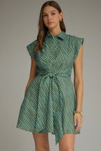 Load image into Gallery viewer, Greenline Tie Dress