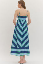Load image into Gallery viewer, Coastal Chevron Midi