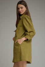 Load image into Gallery viewer, Utility Olive Dress