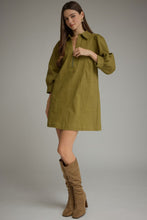 Load image into Gallery viewer, Utility Olive Dress