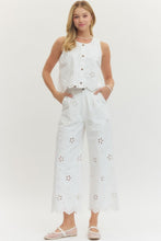 Load image into Gallery viewer, Daisy Pearl Eyelet Top