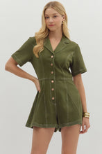 Load image into Gallery viewer, Olive District Romper