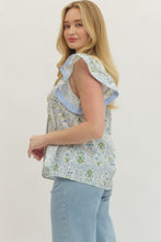 Load image into Gallery viewer, Blue Tapestry Top