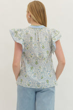 Load image into Gallery viewer, Blue Tapestry Top