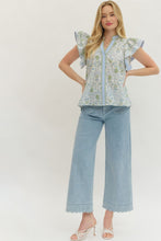 Load image into Gallery viewer, Blue Tapestry Top