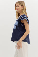 Load image into Gallery viewer, Indigo Palm Top