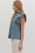 Load image into Gallery viewer, Denim Rufflefield Top