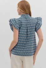 Load image into Gallery viewer, Denim Rufflefield Top