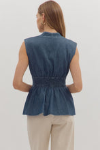 Load image into Gallery viewer, Zipline Denim Top