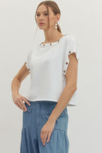 Load image into Gallery viewer, Ivory Rivet Top