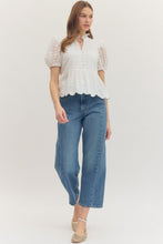 Load image into Gallery viewer, Blanc Eyelet Top