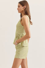 Load image into Gallery viewer, Matcha Check Top