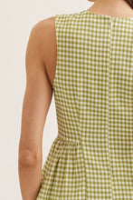 Load image into Gallery viewer, Matcha Check Top