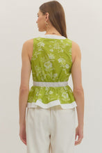 Load image into Gallery viewer, Lime Flora Top