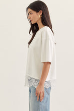 Load image into Gallery viewer, Pearl Lace Tee