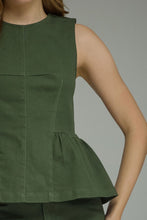 Load image into Gallery viewer, Forest Edge Peplum Top