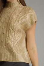 Load image into Gallery viewer, Liquid Gold Sweater Top