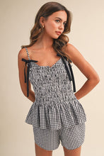 Load image into Gallery viewer, Midnight Gingham Set