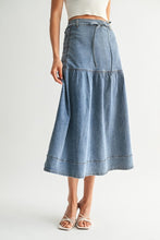 Load image into Gallery viewer, Laced Up Indigo Skirt
