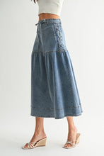 Load image into Gallery viewer, Laced Up Indigo Skirt
