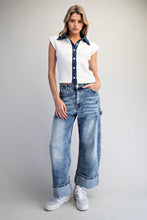 Load image into Gallery viewer, Indigo Trim Knit
