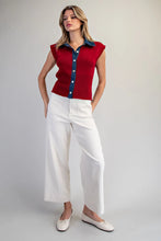 Load image into Gallery viewer, Indigo Trim Knit
