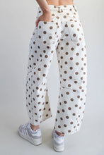 Load image into Gallery viewer, Latte Dot Barrel Jeans
