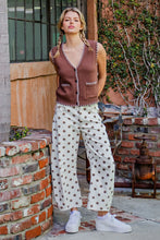 Load image into Gallery viewer, Latte Dot Barrel Jeans
