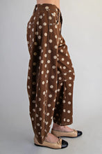 Load image into Gallery viewer, Mocha Dot Barrel Jeans
